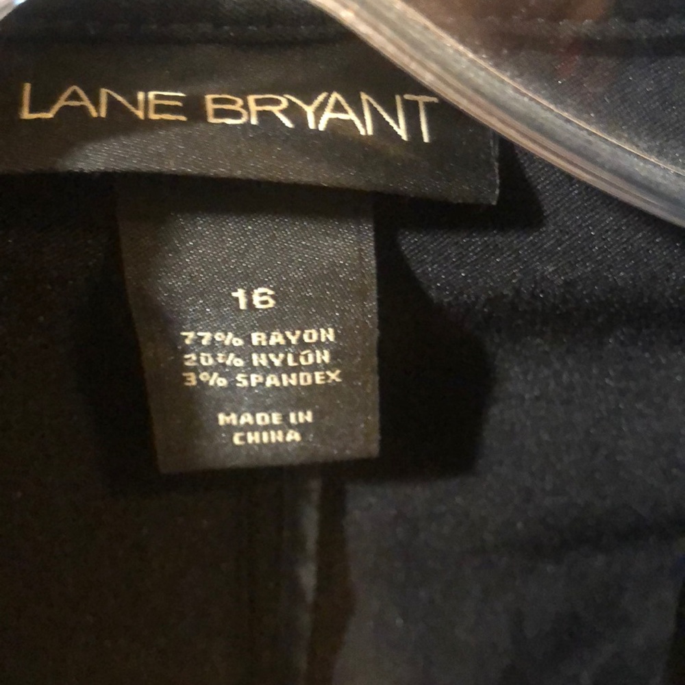 Black stretch, button blazer - Picture 3 of 3